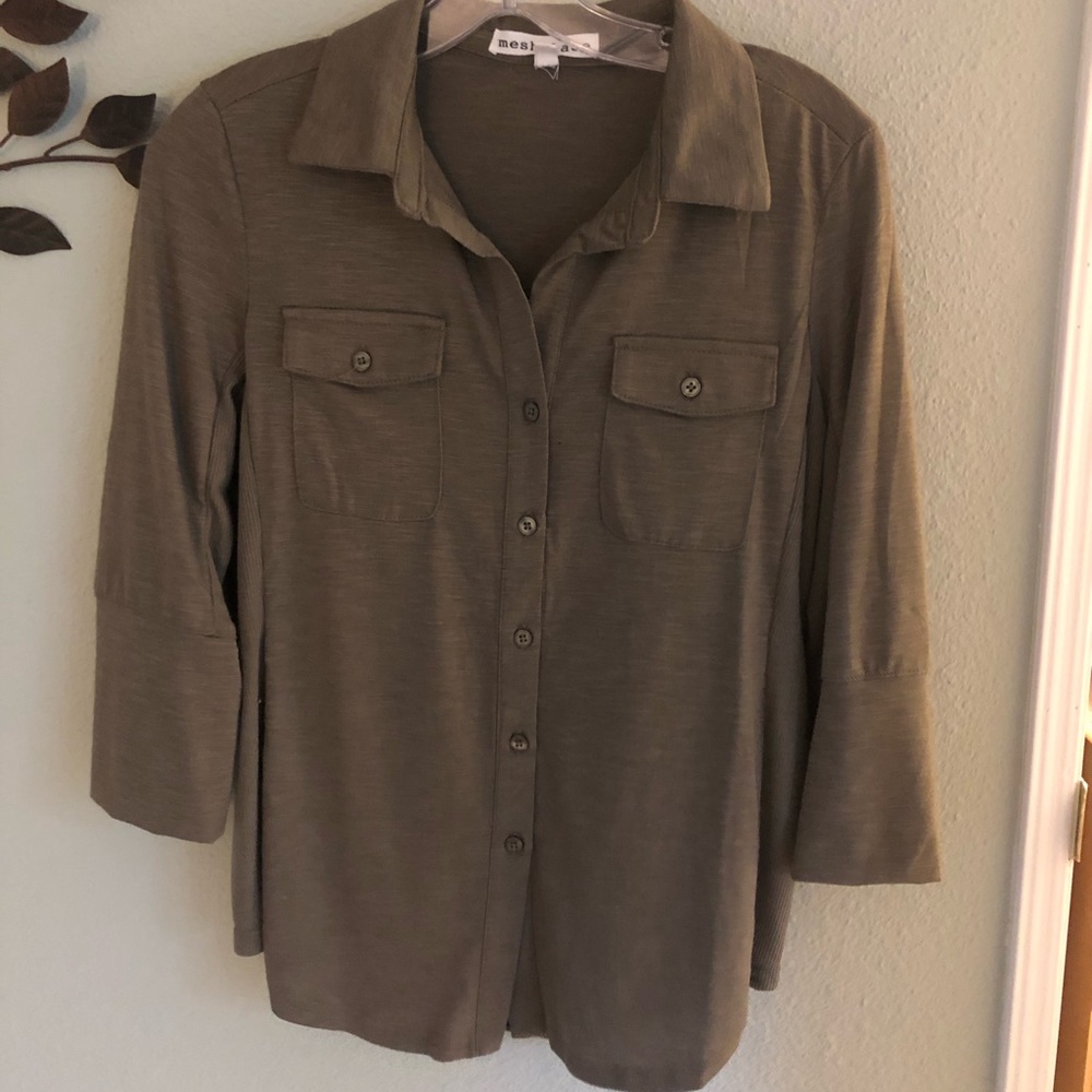 Green Collared Shirt